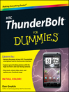 HTC ThunderBolt For Dummies (eBook)